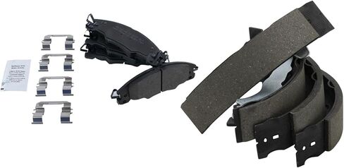 Front and Rear Brake Pad Set Semi Metallic Hardware Compatible with 2008-2011 Ford Focus in Saudi Arabia