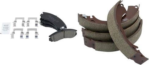 Front Rear Brake Pads Ceramic Hardware Compatible with 2009-2011 Mitsubishi Lancer in Saudi Arabia