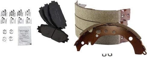 Front Rear Brake Pads Ceramic Hardware Compatible with 2013 Scion iQ 2012-2014 Toyota Prius C in Saudi Arabia