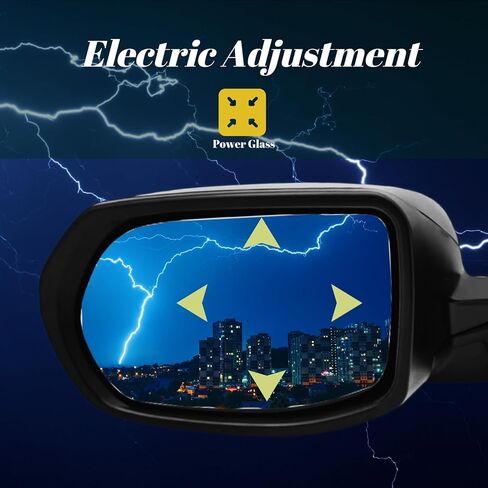مرآة جانبية للسائق الأيسر متوافقة مع 2017 2018 2019 2020 2021 2022 Honda CRV مع زجاج كهربائي غير ساخن يدوي قابل للطي 3 دبابيس in Kuwait