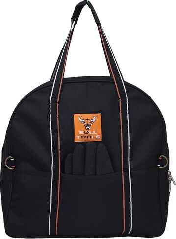 BULL TOOLS EV Charging & Jumper Cable Storage Bag's, Organizer 6 Pocket Handmade Carry Bag - 15x15x4 Inch Waterproof Ballistic Polyester Oval Bag, Cords, Small Tools, For Motor Vehicles - Black in Saudi Arabia