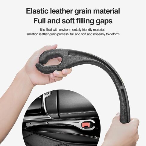 2PCS Car Seat Gap Filler Organizer for Toyota RAV4 2015-2021 2022 2023 2024, Multi Purpose No Drop Seat Guard Avoid Items Droping Car Accessories Interior,Bla-ck in Saudi Arabia