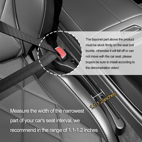 2PCS Car Seat Gap Filler Organizer for Toyota RAV4 2015-2021 2022 2023 2024, Multi Purpose No Drop Seat Guard Avoid Items Droping Car Accessories Interior,Bla-ck in Saudi Arabia
