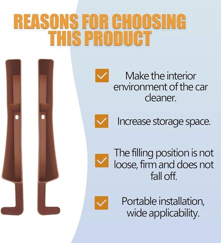 2PCS Car Seat Gap Filler, Vehicle Storage Plug Blocker Organizer Between Seat and Console, Gap Stopper for Filling Phone Keys Wallet, Universal Automotive Accessories (Black) in Saudi Arabia