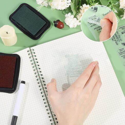 GLOBLELAND Bible Bookshelf Reading Plan Transparent Clear Stamps Bookrack and Potting Embossing Stamp Sheets Silicone Clear Stamps Seal for DIY Scrapbooking and Card Making Paper Craft Decor in Saudi Arabia