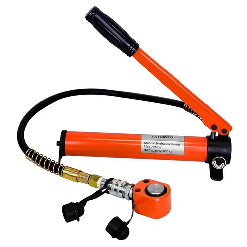 Porta Power Kit, 20 Ton Low Profile Hydraulic Jack with Manual Hydraulic Hand Pump Multi Section Jack, Kit of Porta Power，Mini Hydraulic Lifting Cylinders, Manual Low Profile Jack in Saudi Arabia