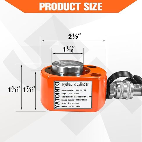 Porta Power Kit, 20 Ton Low Profile Hydraulic Jack with Manual Hydraulic Hand Pump Multi Section Jack, Kit of Porta Power，Mini Hydraulic Lifting Cylinders, Manual Low Profile Jack in Saudi Arabia