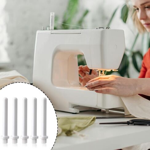 5pcs Auxiliary Spool Pin for Singer Sewing Machines, Heavy Duty R60033210 Replacement Compatible with Singer 2263 3116 3323 4423 4452 8280 & More Models in Saudi Arabia
