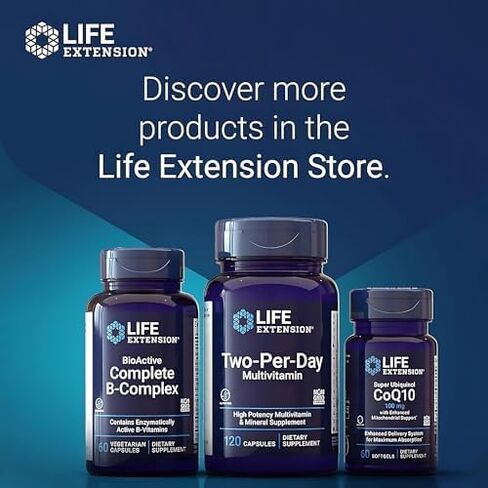 Life Extension N-Acetyl-L-Cysteine (NAC), Immune, Respiratory, Liver Health, NAC 600 mg, Potent antioxidant Support, Free-radicals, Easy to Absorb - Two Pack x 60 Capsules in Kuwait