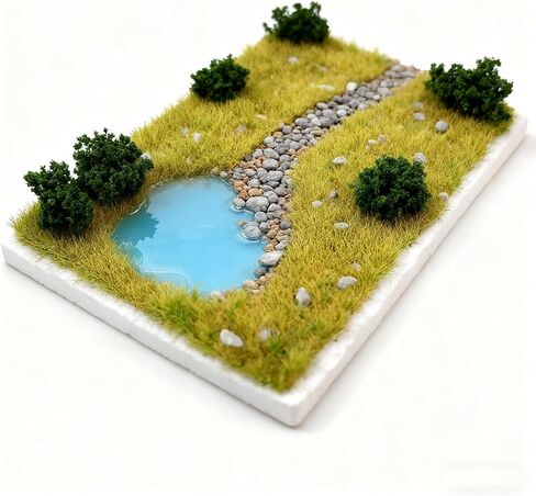 Self-Adhesive Static Grass Sheets, Realistic Turf Flocks for Model Railway, Wargaming Terrain, Diorama, Architecture Displays, Tabletop RPG (Autumn Green) in Saudi Arabia
