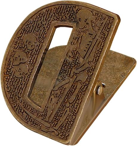 مشبك ورق معدني، مشبك مجلة عتيق، حرف A، حامل صفحة مزخرف زنبركي قوي، ملحقات دفتر يوميات سحرية للمسافر، مشابك لمجلة مخطط، بطاقة بريدية، صورة in Kuwait