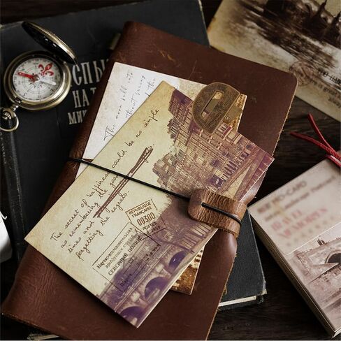 مشبك ورق معدني، مشبك مجلة عتيق، حرف A، حامل صفحة مزخرف زنبركي قوي، ملحقات دفتر يوميات سحرية للمسافر، مشابك لمجلة مخطط، بطاقة بريدية، صورة in Kuwait