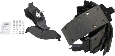Front and Rear Brake Pad Set Semi Metallic Compatible with 1990-2001 Jeep Cherokee 1990-1992 Comanche 1994-1996 Grand Cherokee 1990 Wagoneer 1990-2000 Wrangler in Saudi Arabia