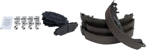 Front and Rear Brake Pad Set Semi Metallic Hardware Compatible with 2007-2018 Toyota Yaris in Saudi Arabia