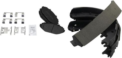 Front Rear Brake Pad Set Semi Metallic Compatible with 1998-2002 Lincoln Town Car in Saudi Arabia