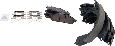 Front Brake Pads Ceramic Hardware Compatible with 2015-2018 Chevrolet City Express 2013-2020 Nissan NV200 in Saudi Arabia