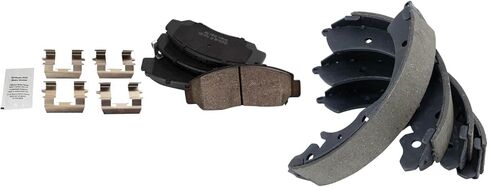 Front and Rear Brake Pads Ceramic Hardware Compatible with 2003-2007 Honda Accord 2006-2010 Civic in Saudi Arabia