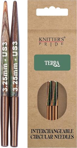 إبر Knitter's Pride Terra Mini القابلة للتبديل مقاس 2 بوصة (5 سم) - مقاس الولايات المتحدة 3 (3.25 مم) in Kuwait