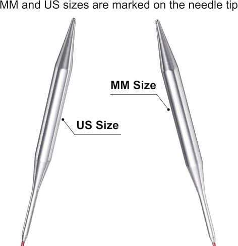 Size US 11 (8mm) Knitting Needles Circular Needle 16 Inch(40cm) Round Metal Stainless Steel Needle for Handmade Projects DIY Knitting in Saudi Arabia
