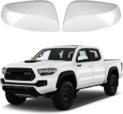 أغطية غطاء مرآة بديلة باللون الأسود اللامع لسيارة Toyota Tacoma TRD Off Road, TRD Pro, TRD Sport, Limited and Trail Special Edition (مع إشارة الانعطاف) 2016-2023، وليس لزخرفة SR أو SR5 in Saudi Arabia