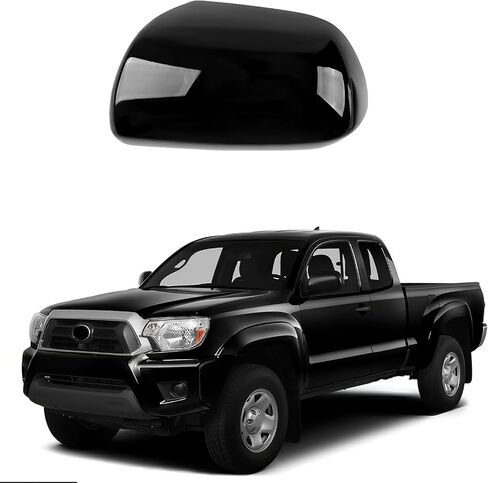 أغطية غطاء مرآة بديلة باللون الأسود اللامع لسيارة Toyota Tacoma TRD Off Road, TRD Pro, TRD Sport, Limited and Trail Special Edition (مع إشارة الانعطاف) 2016-2023، وليس لزخرفة SR أو SR5 in Saudi Arabia