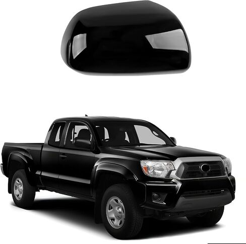 أغطية غطاء مرآة بديلة باللون الأسود اللامع لسيارة Toyota Tacoma TRD Off Road, TRD Pro, TRD Sport, Limited and Trail Special Edition (مع إشارة الانعطاف) 2016-2023، وليس لزخرفة SR أو SR5 in Saudi Arabia