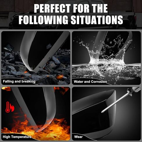 أغطية غطاء مرآة بديلة باللون الأسود اللامع لسيارة Toyota Tacoma TRD Off Road, TRD Pro, TRD Sport, Limited and Trail Special Edition (مع إشارة الانعطاف) 2016-2023، وليس لزخرفة SR أو SR5 in Saudi Arabia