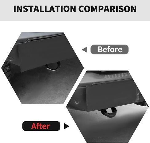 RT-TCZ Rear Tow Hook Covers Rear Bumper Tow Hook Covers Protector Cover Exterior Accessories for Ford Bronco 2021-2025 (Black) in Saudi Arabia