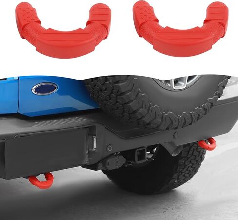 RT-TCZ Rear Tow Hook Covers Rear Bumper Tow Hook Covers Protector Cover Exterior Accessories for Ford Bronco 2021-2025 (Black) in Saudi Arabia
