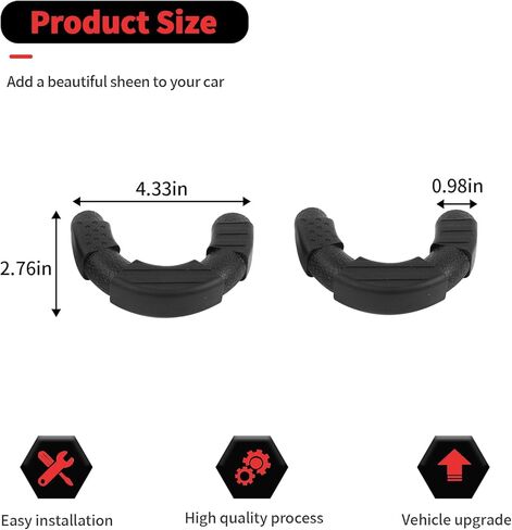 RT-TCZ Rear Tow Hook Covers Rear Bumper Tow Hook Covers Protector Cover Exterior Accessories for Ford Bronco 2021-2025 (Black) in Saudi Arabia