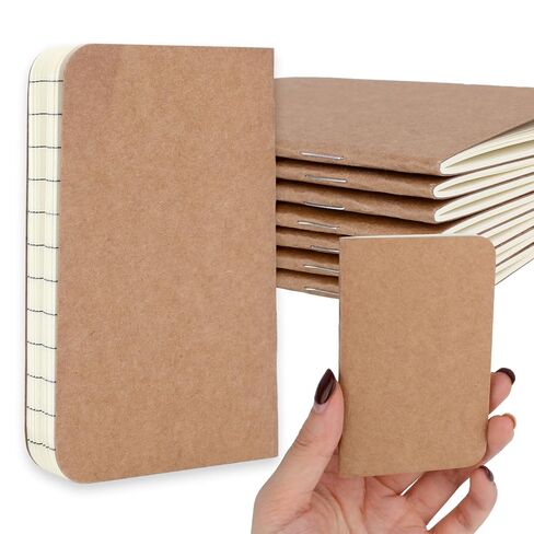Yylaiire Pocket Notebook 15 Pack Mini Composition Notebooks 2.5" x 4" Small Notepad Bulk Softcover Journals Lined Style Brown Mini Notebooks for School Travel Work 30 Sheets/60 Lined Pages in Saudi Arabia