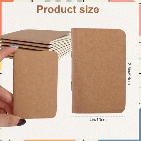Yylaiire Pocket Notebook 15 Pack Mini Composition Notebooks 2.5" x 4" Small Notepad Bulk Softcover Journals Lined Style Brown Mini Notebooks for School Travel Work 30 Sheets/60 Lined Pages in Saudi Arabia