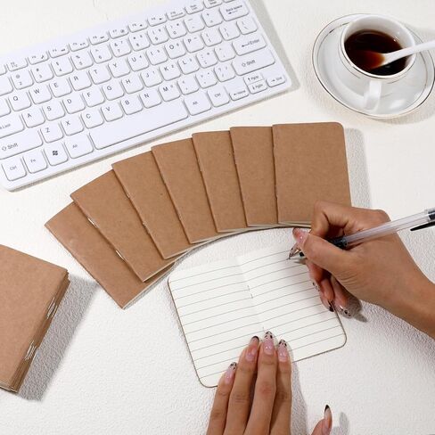 Yylaiire Pocket Notebook 15 Pack Mini Composition Notebooks 2.5" x 4" Small Notepad Bulk Softcover Journals Lined Style Brown Mini Notebooks for School Travel Work 30 Sheets/60 Lined Pages in Saudi Arabia