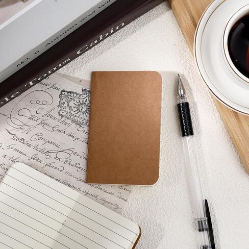 Yylaiire Pocket Notebook 15 Pack Mini Composition Notebooks 2.5" x 4" Small Notepad Bulk Softcover Journals Lined Style Brown Mini Notebooks for School Travel Work 30 Sheets/60 Lined Pages in Saudi Arabia