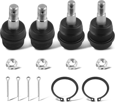 maXpeedingrods 4 Pcs K3134 K3185 Front Upper & Lower Suspension Ball Joints for Jeep Grand Cherokee 1999-2004 Wrangler 2007-2017 Wrangler JK 2018 in Saudi Arabia