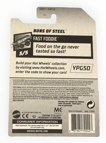 Hot Wheels 2020 Treasure Hunt Fast Foodie Buns of Steel, 84/250 in Saudi Arabia