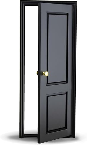1/6 Scale Wooden Dollhouse 2 Panel Door – 2-Panel Design with Handles – Classic Design – Easy Installation– Multiple Colors Available (White) in Saudi Arabia