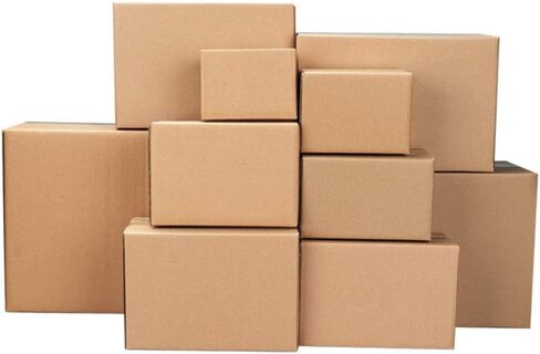 100 Corrugated Paper Boxes 6x4x4"（15.2 * 10 * 10cm）Yellow in Saudi Arabia