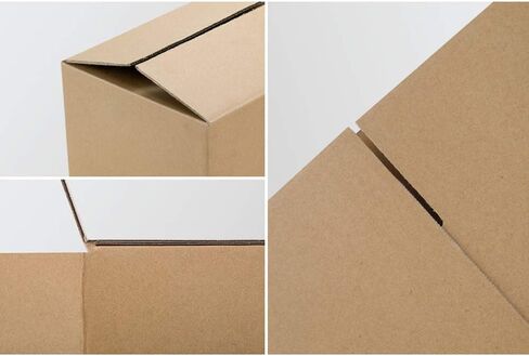 100 Corrugated Paper Boxes 6x4x4"（15.2 * 10 * 10cm）Yellow in Saudi Arabia