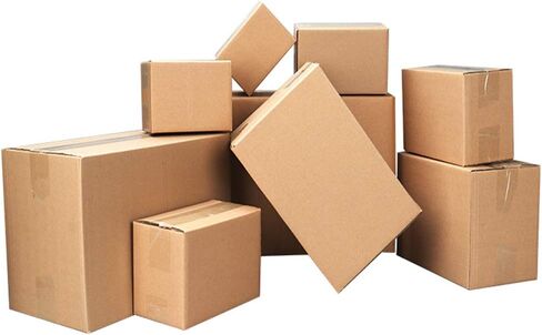 100 Corrugated Paper Boxes 6x4x4"（15.2 * 10 * 10cm）Yellow in Saudi Arabia