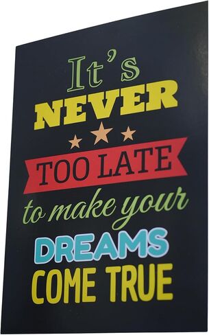 WH SIGNATURE Motivational Classroom Posters Set – Positive Mindset Wall Art for Bulletin Boards & Decorations, School or Office Decor, Pack of 4 in Saudi Arabia