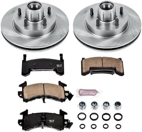POWERSTOP KOE1482 مجموعة فرامل بديلة أمامية متخصصة - دوارات فرامل OE ووسادات فرامل سيراميك in Saudi Arabia