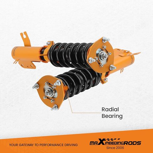 maxpeedingrods Coilovers لنيسان ألتيما 2002-2006، لنيسان ماكسيما 2004-2008، طقم تعليق كويلوفيرز قابل للتعديل للارتفاع، طقم خفض التخميد مسبقًا 1-3 بوصة ذهبي in Saudi Arabia