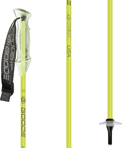 Goode | Junior G-Max Composite Ski Pole Pair | Light Pencil Shafts | Light Swing Weight | High Shock Absorption | Mountain, Alpine, Downhill Skiing Gear in Kuwait