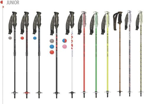 Goode | Junior G-Max Composite Ski Pole Pair | Light Pencil Shafts | Light Swing Weight | High Shock Absorption | Mountain, Alpine, Downhill Skiing Gear in Kuwait