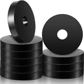 20 Pcs 1 1/2 Inch OD x 3/8 Inch ID x 1/4 Inch Thickness Rubber Spacer Flat Rubber Bushings Neoprene Rubber Washers for Screws Bolts Faucet Household Appliances