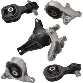 5pc Motor Mounts - Compatible with 2012-2014 Honda CR-V CRV (2.4L I4 Engine Only), FWD and AWD, at Automatic Transmission - Full Set Engine Mounts