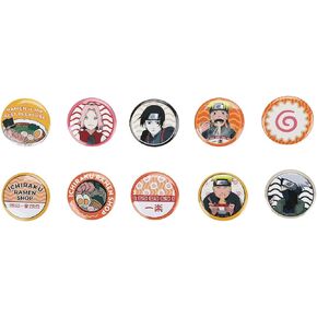Naruto Ichiraku Ramen 10 Piece Button Pin Box Set