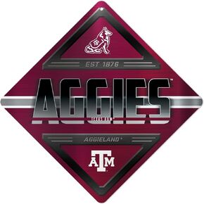 Rico Industries NCAA Standard Metal Sign 16.5" x 16.5" Home Décor - Bedroom - Office - Man Cave