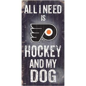 Fan Creations NHL Philadelphia Flyers Unisex Philadelphia Flyers Hockey and My Dog Sign